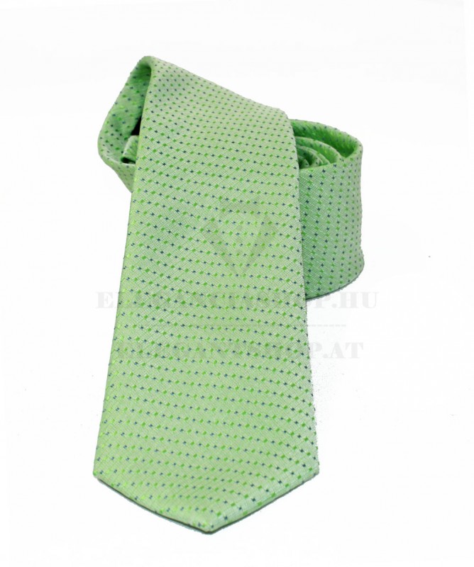                    NM slim szövött nyakkendő - Zöld pöttyös